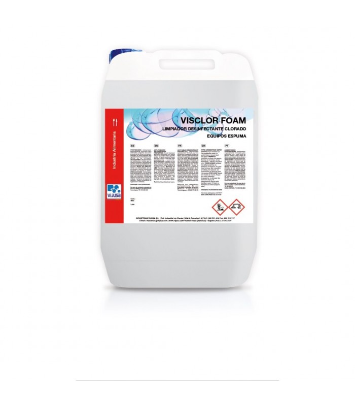 DETERGENTE ALCALINO CLORADO HA VISCLOR FOAM 5 LT